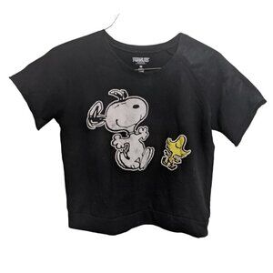 Peanuts Snoopy&Woodstock Crop Womans M